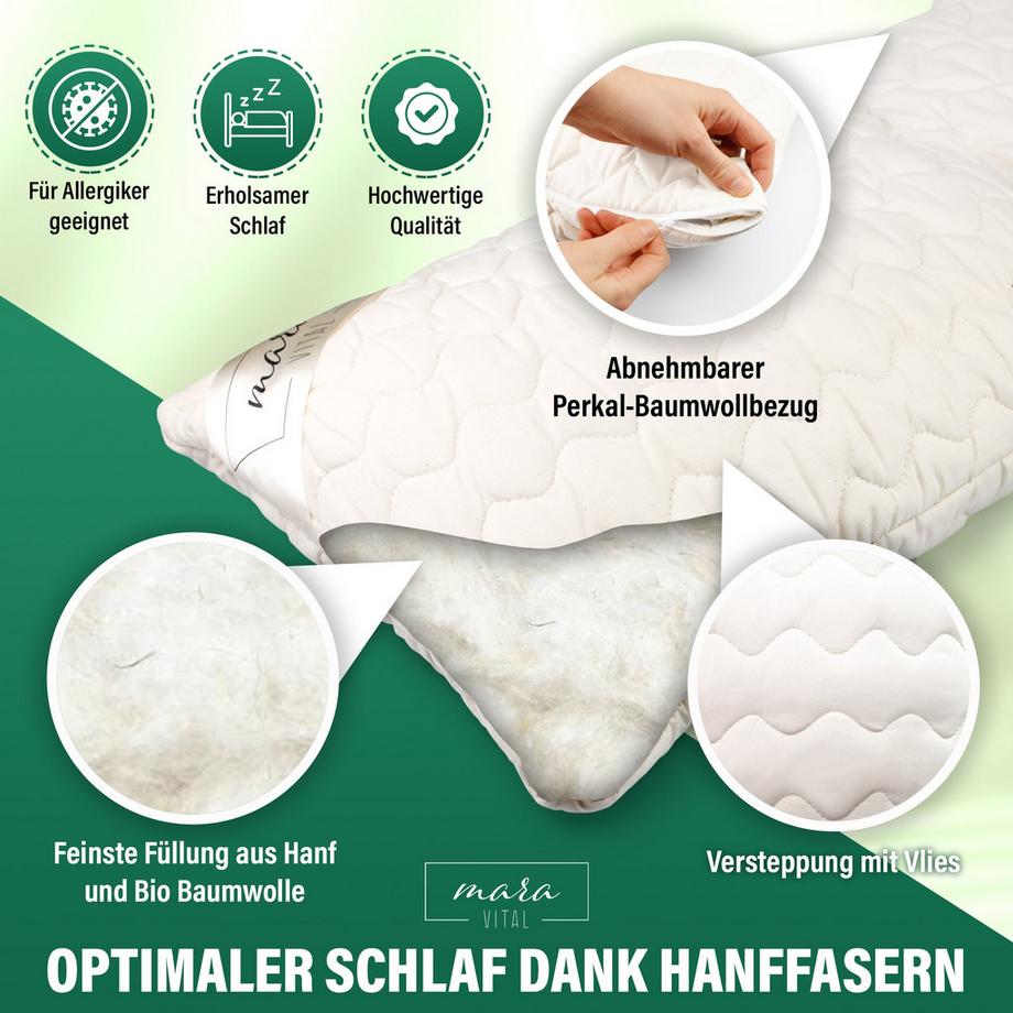 Mara Vital Mara Vital Cuscino Canapa Bio GOTS  