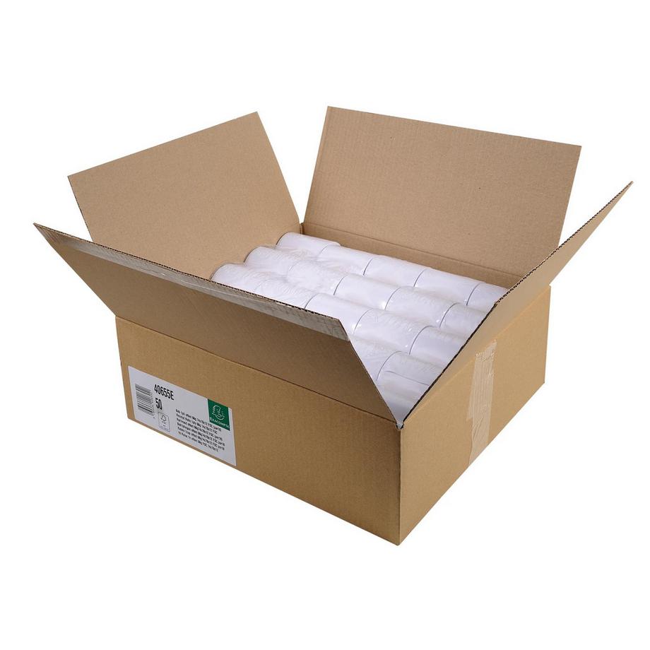 Exacompta Rotoli carta per calcolatrice 74x70 mm - 1 copia offset extra- 60gr - x 50  
