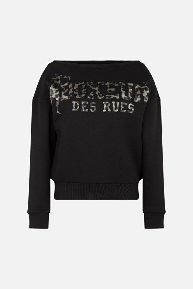 BOXEUR DES RUES  Brushed Sweatshirt Boat Neck 