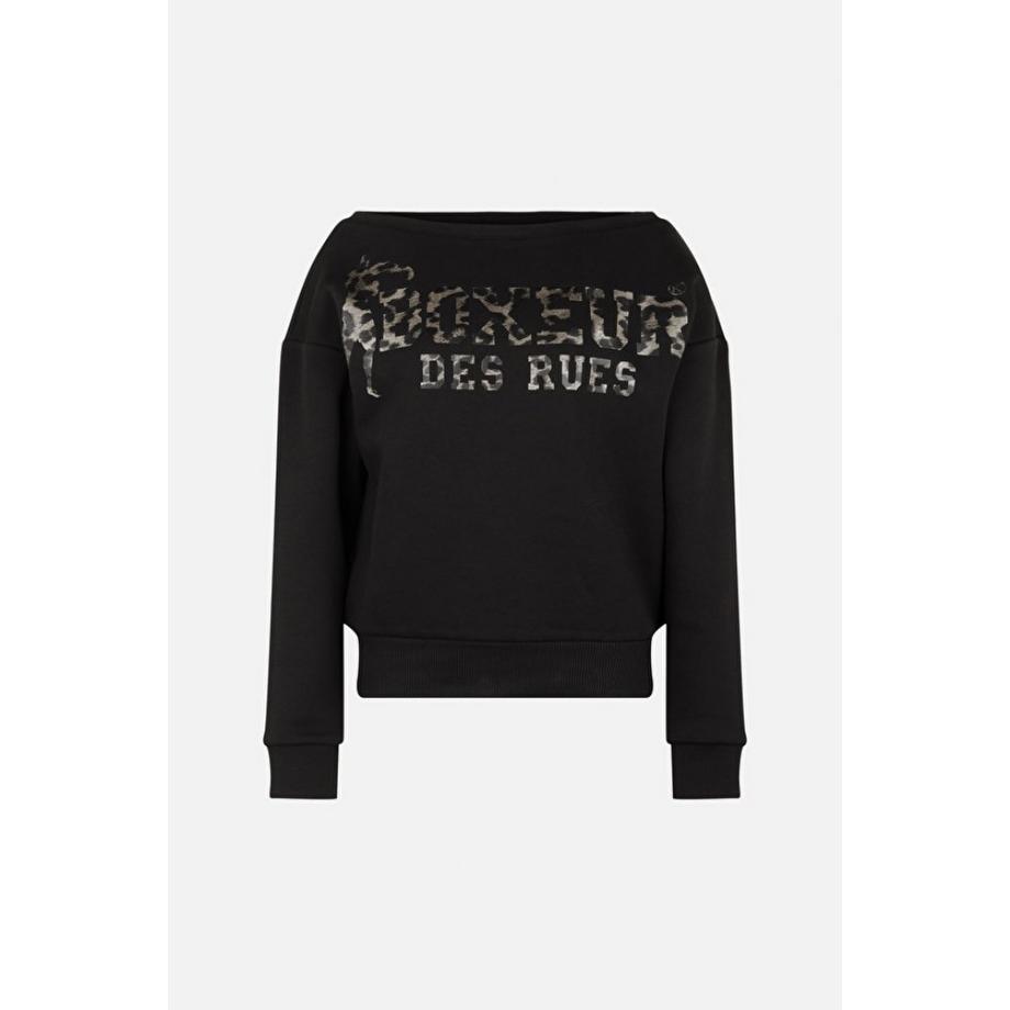 BOXEUR DES RUES  Brushed Sweatshirt Boat Neck 