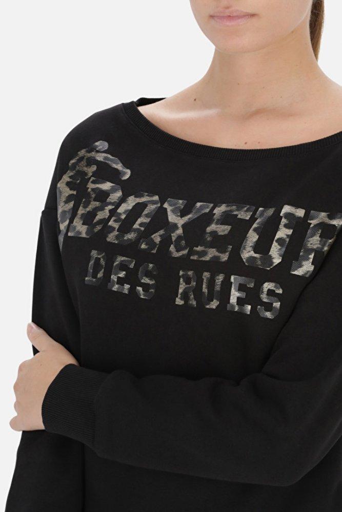 BOXEUR DES RUES  Brushed Sweatshirt Boat Neck 