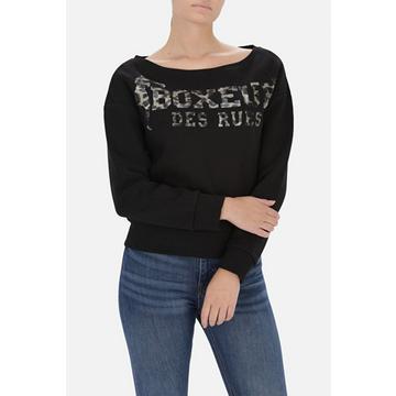 Brushed Sweatshirt Boat Neck