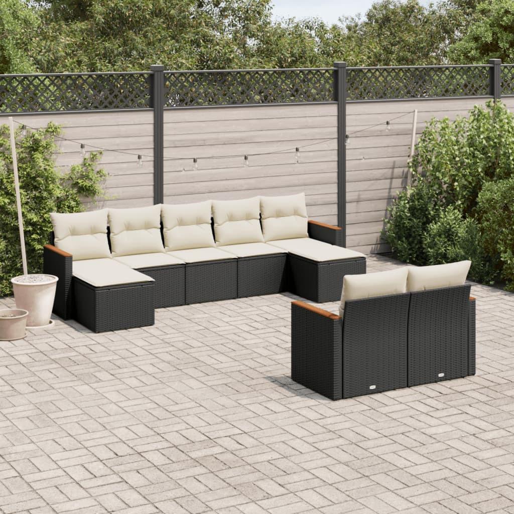 VidaXL set divano da giardino Polirattan  