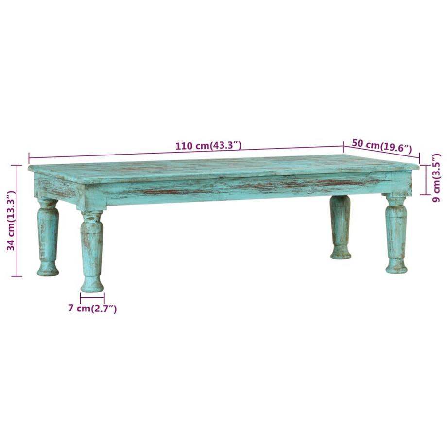 VidaXL Table basse bois  
