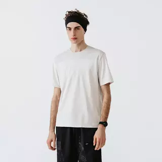 KALENJI  T-shirt running respirant et ventilé homme - Dry+ Breath beige lin Beige