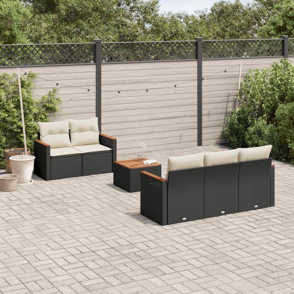 VidaXL Ensemble de canapés de jardin rotin synthétique  