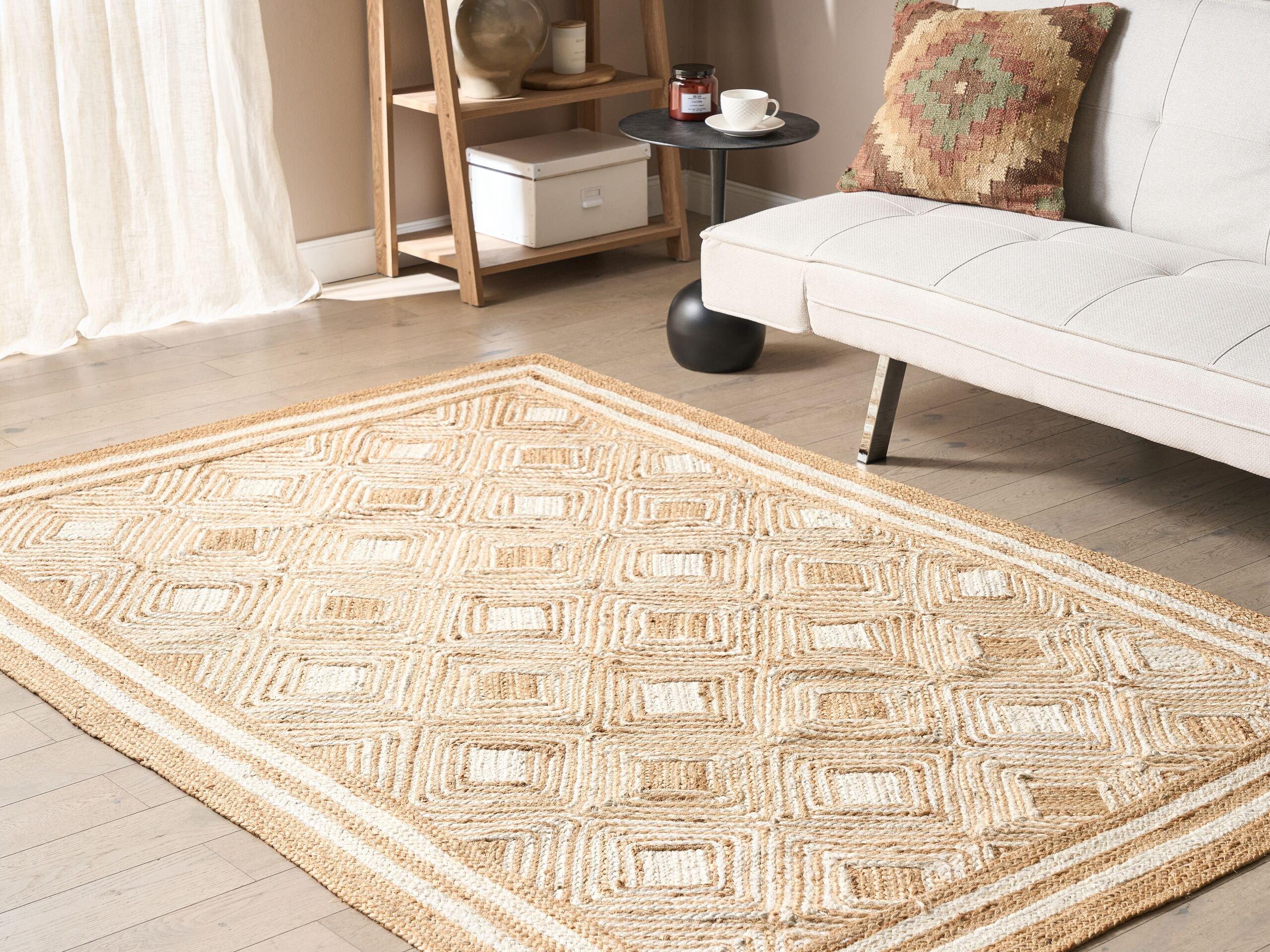 Beliani Tapis en Jute Boho MENGEN  