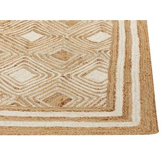 Beliani Tapis en Jute Boho MENGEN  