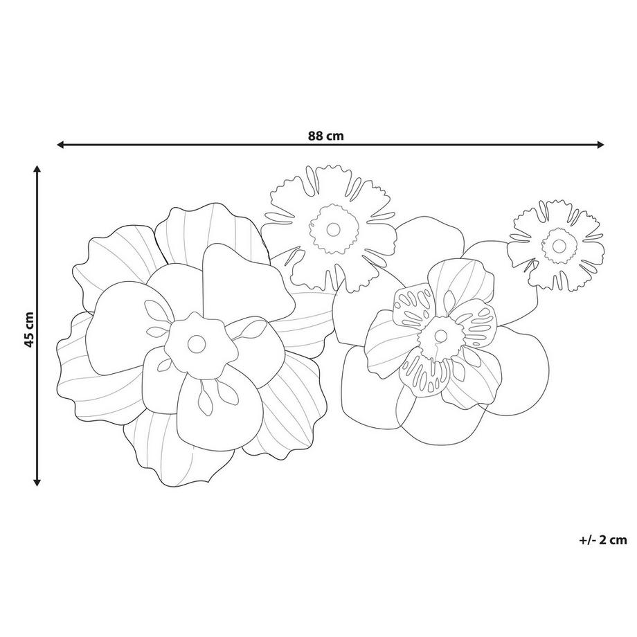 Beliani Décoration murale en Métal  SCANDIUM  