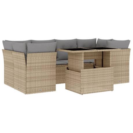 VidaXL set divano da giardino Polirattan  