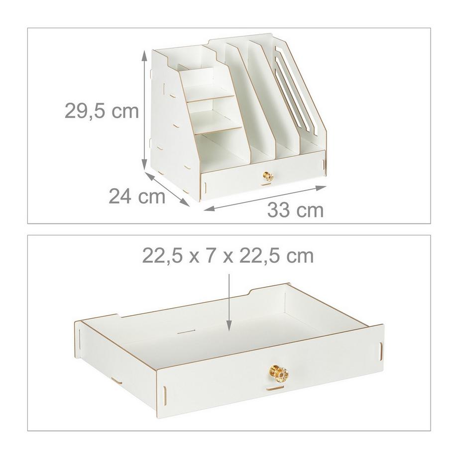 Northix Organizzatore da scrivania con scomparti  