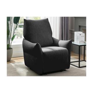 Vente-unique Fauteuil relax électrique en tissu anthracite MODOC  