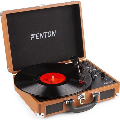 Fenton  RP115F Plattenspieler mit BT, braun 