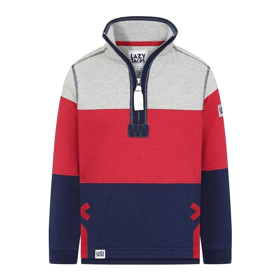 Sweatshirt  , mit halbem Reißverschluss