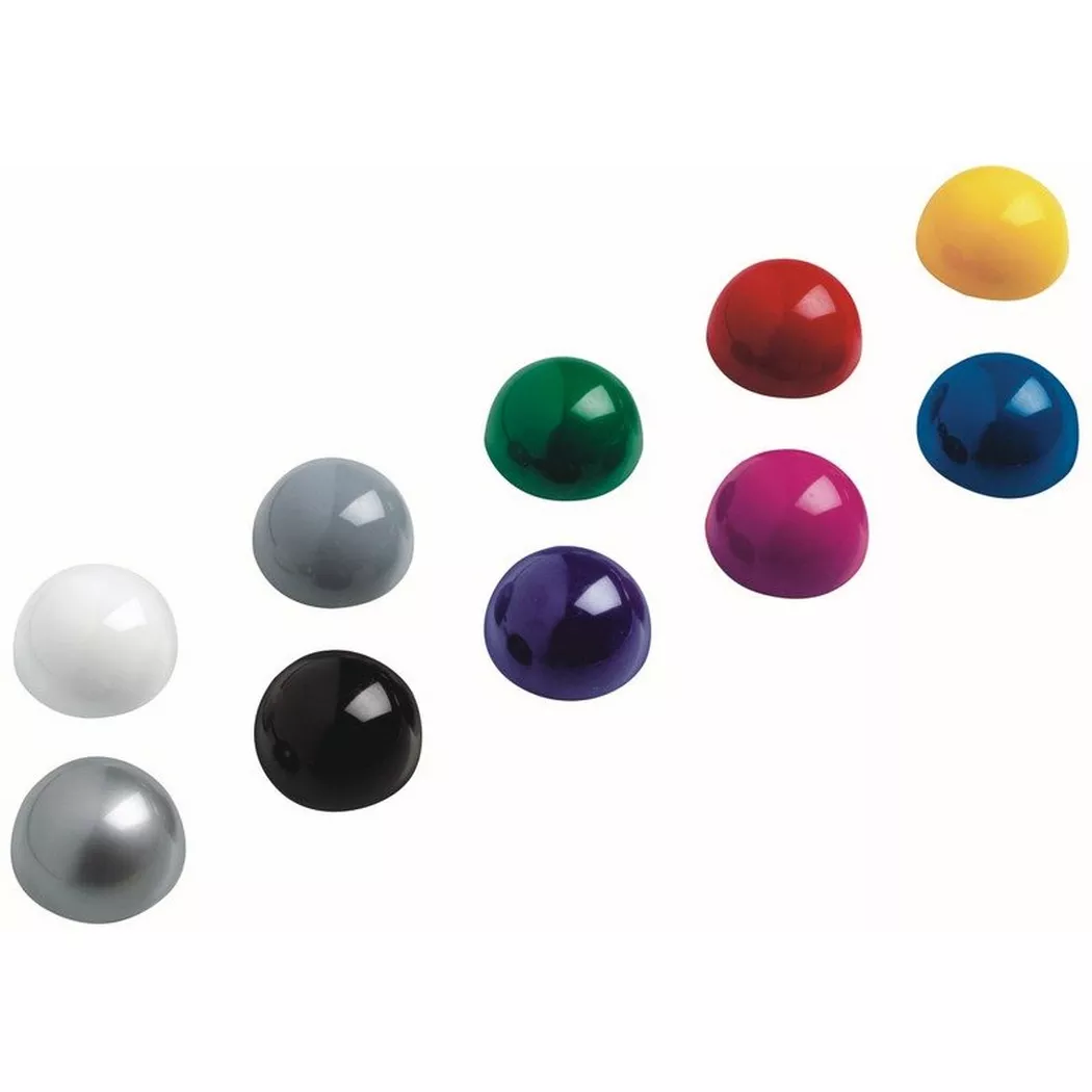 MAUL Kugel-Magnete 30mm 6166099 farbig, 0,6kg 10 Stück