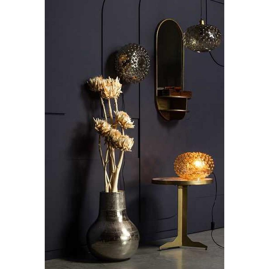 mutoni Lampe à poser Verre à savon marron clair  