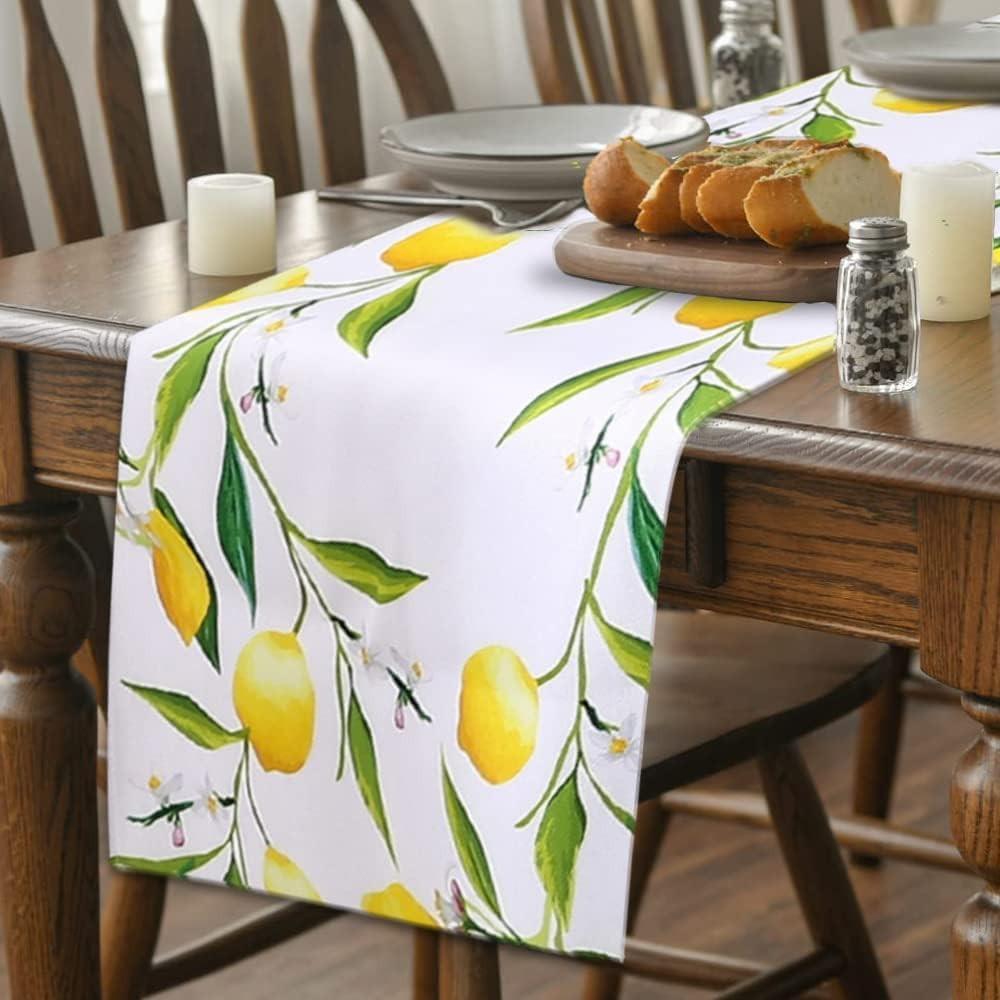 Alopini Chemin de table en lin Chemin de table lavable  