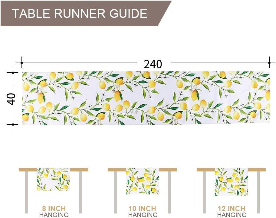 Alopini Chemin de table en lin Chemin de table lavable  