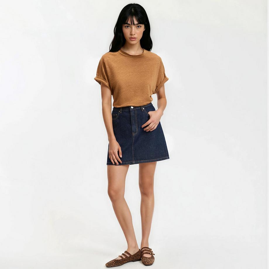 La Redoute Collections T-shirt girocollo in lino  