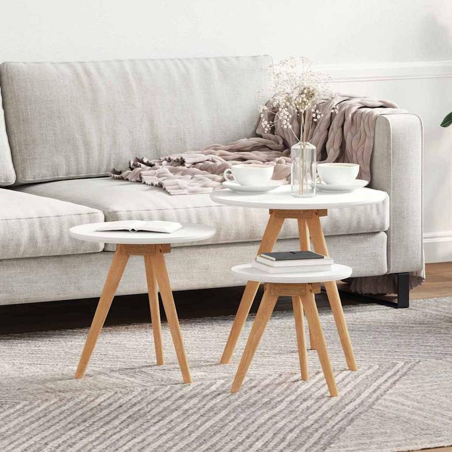 VidaXL Couchtische massivholz walnuss  
