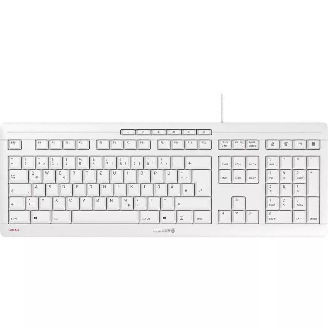 Cherry STREAM - Tastatur - Deutsch - Grau