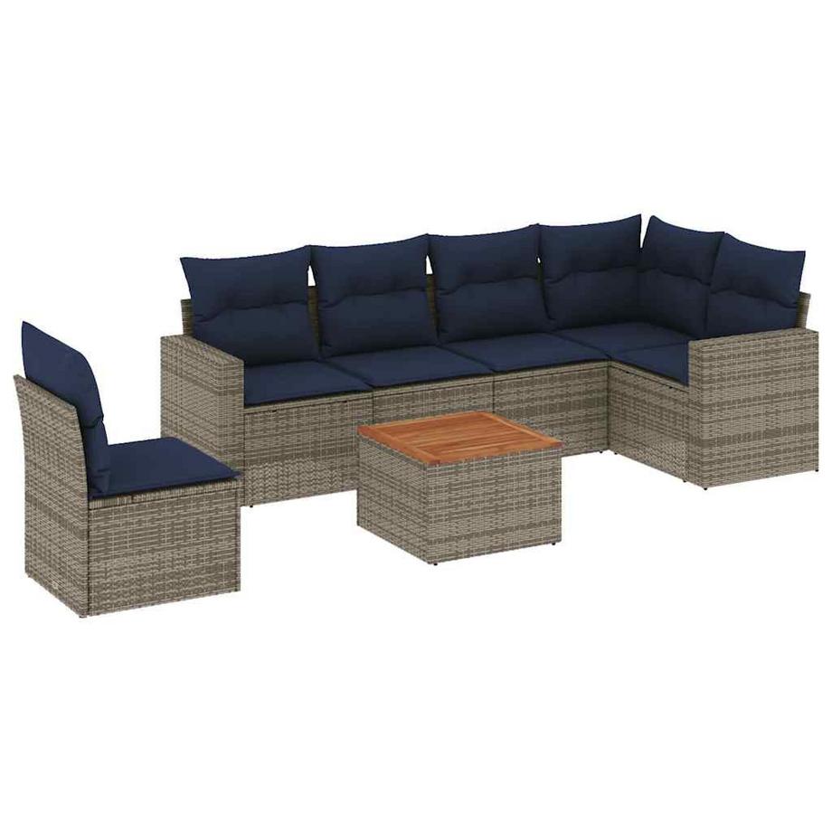 set divano da giardino Polirattan