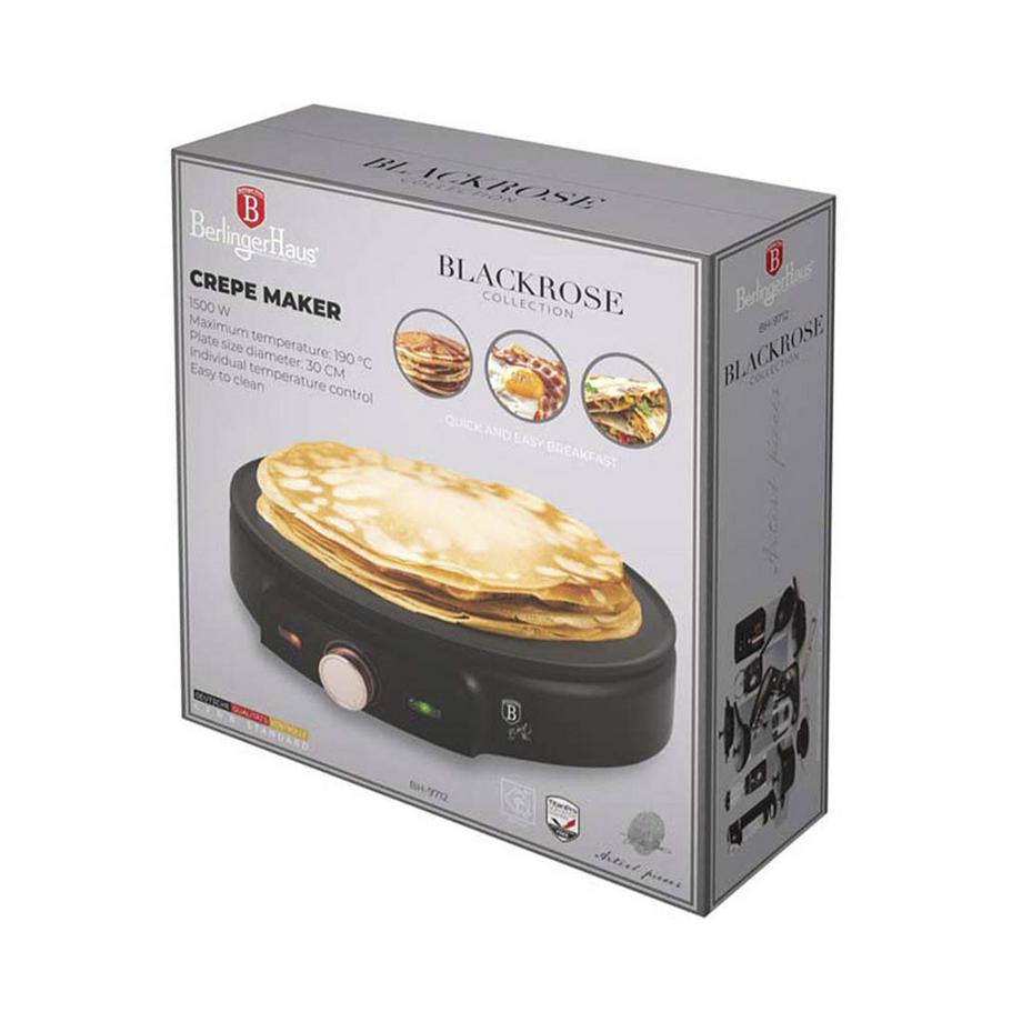 Berlinger elektrischer Crepe-Maker Black Rose Collection  