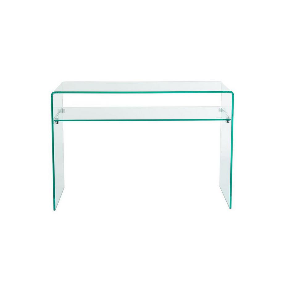 Vente-unique Console 1 niche Verre trempé Transparent STILEOS  