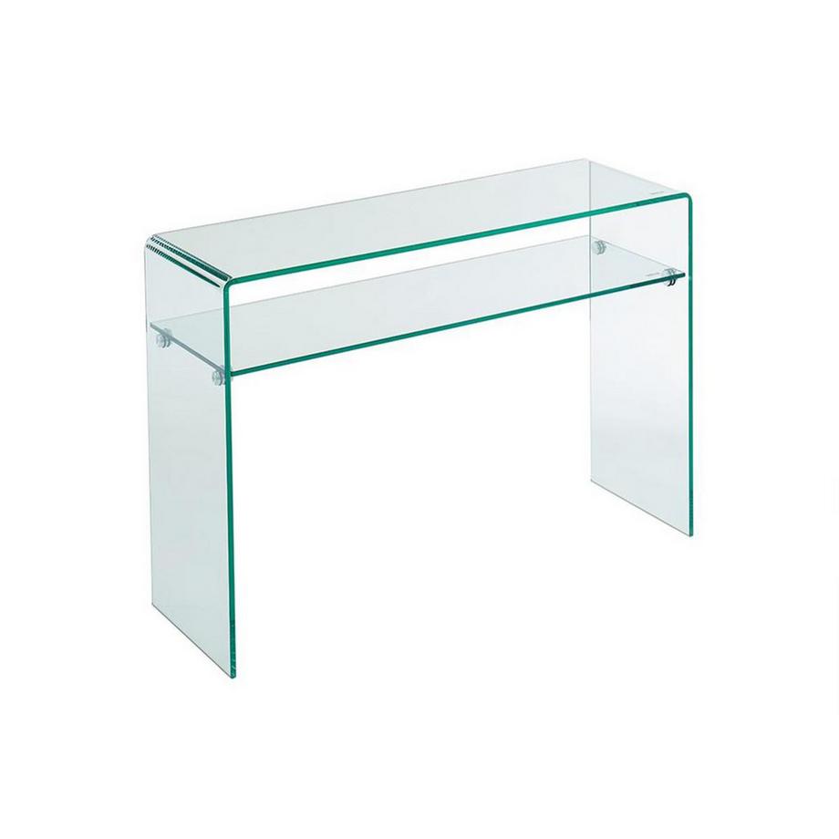 Vente-unique Console 1 niche Verre trempé Transparent STILEOS  