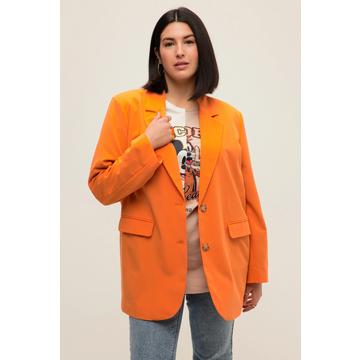 Blazer oversized, col à revers, manches longues