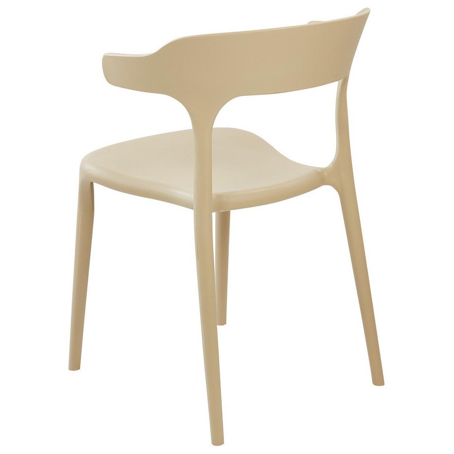 Beliani Set di 4 sedie da giardino en Polipropilene Minimalista GUBBIO  