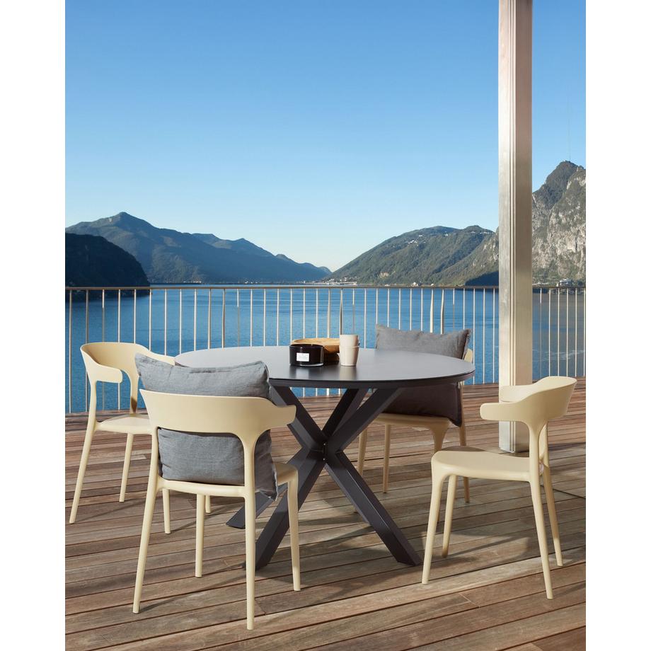 Beliani Set di 4 sedie da giardino en Polipropilene Minimalista GUBBIO  