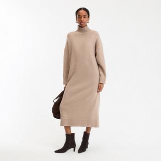 La Redoute Collections Robe droite tricotée à manches longues  