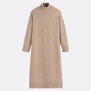 La Redoute Collections Robe droite tricotée à manches longues  