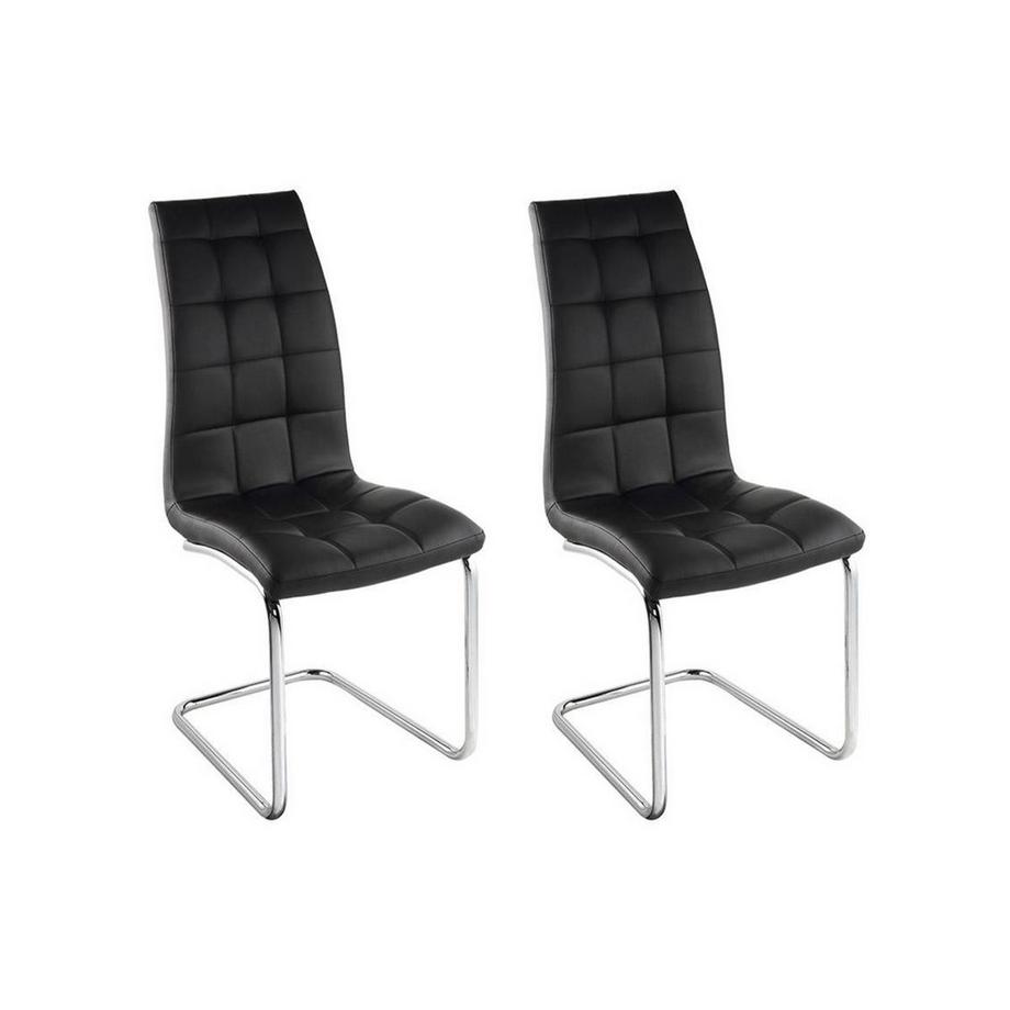 Vente-unique Lot de 2 chaises NADYA Simili  