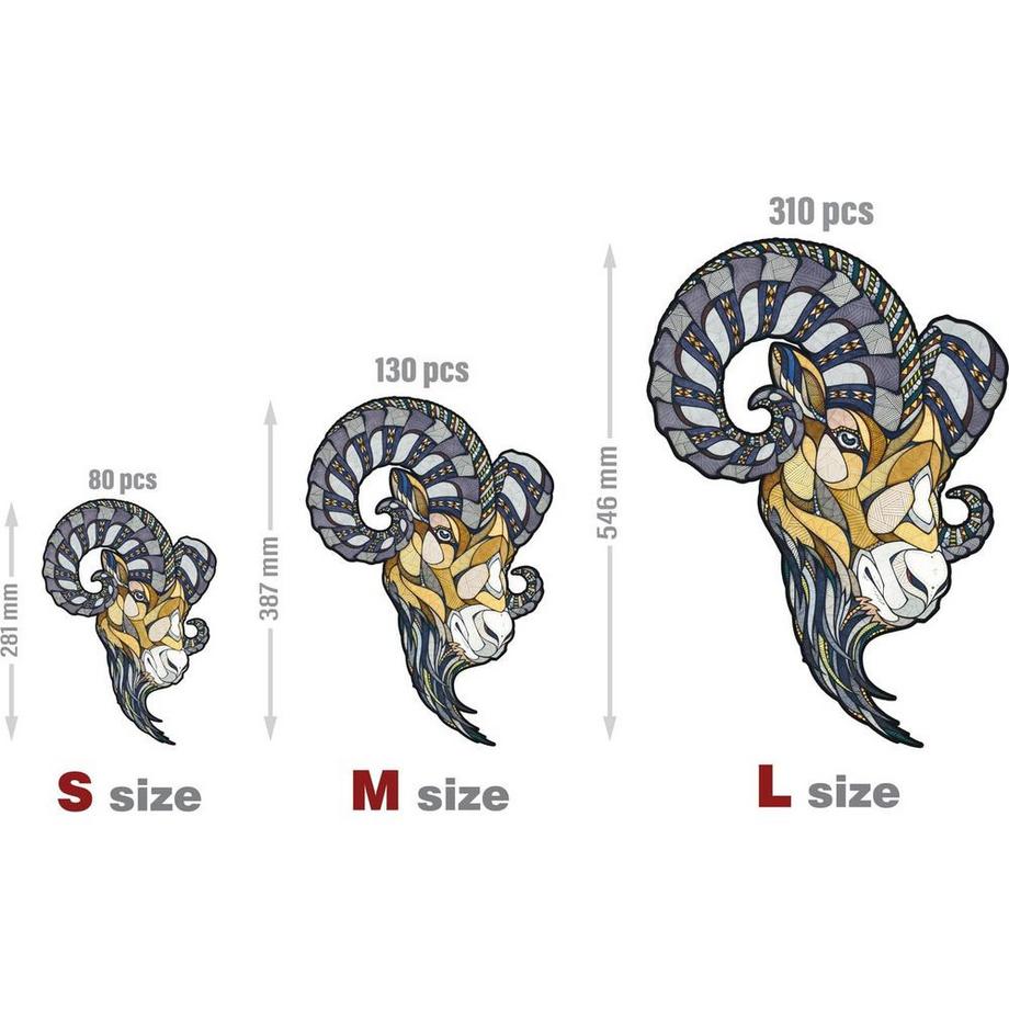 Eco Wood Art  Holz-Puzzle Widder 