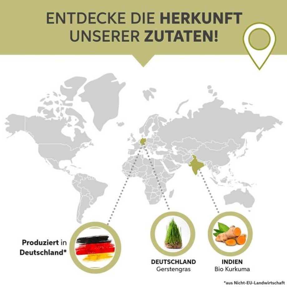 Eltabia  Bio Kurkuma Gerstengras Kapseln 