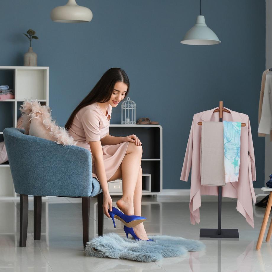 Northix Valet Stand con barra porta pantaloni  