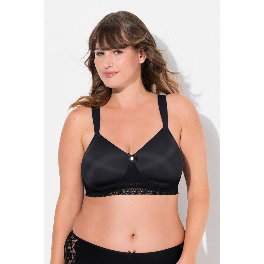 Ulla Popken Bralette in Pizzo Coppe Morbide Senza Ferretto  