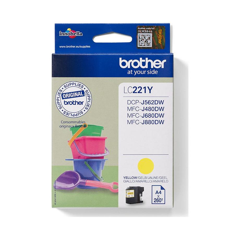 brother  BROTHER Tintenpatrone yellow LC-221Y MFC-J480/680/880 260 Seiten 