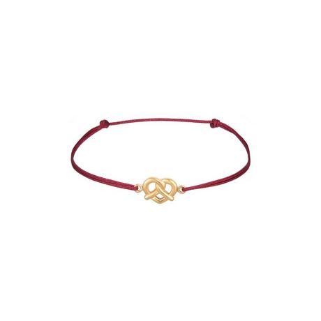 Elli  Armband Brezel Traditionell Tracht Nylon 925 Silber 