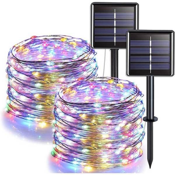 Image of Cover-Discount 32m Solar Draht- Lichterkette Multicolor - 10 m