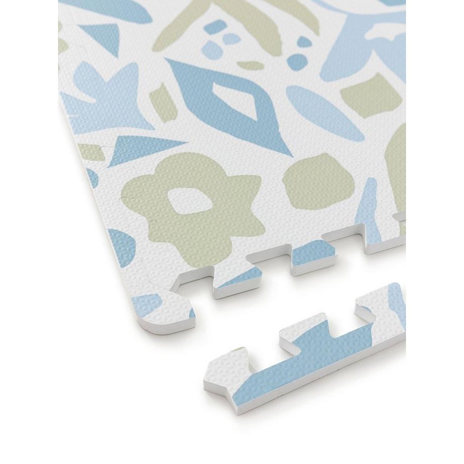 Benuta Tapis de jeu Flora Bleu  