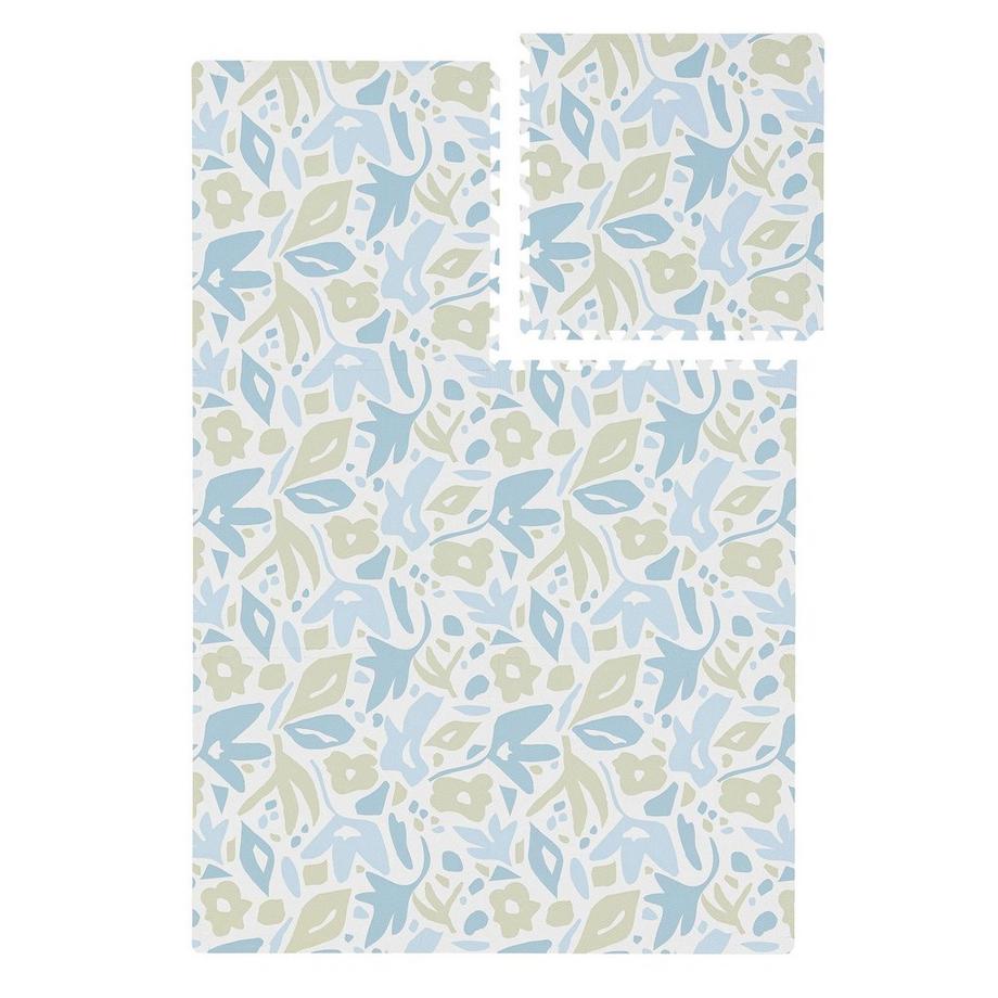 Benuta Tapis de jeu Flora Bleu  