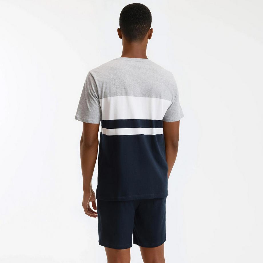 La Redoute Collections Kurzpyjama Gestreiftes Oberteil Unifarbene Shorts  