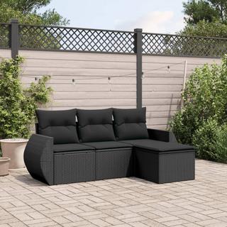 VidaXL Ensemble de canapés de jardin rotin synthétique  