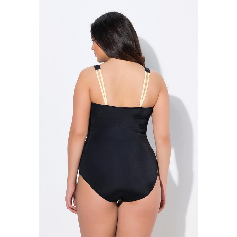 Ulla Popken Maillot de bain Fleurs Bonnets Souples Recyclé  