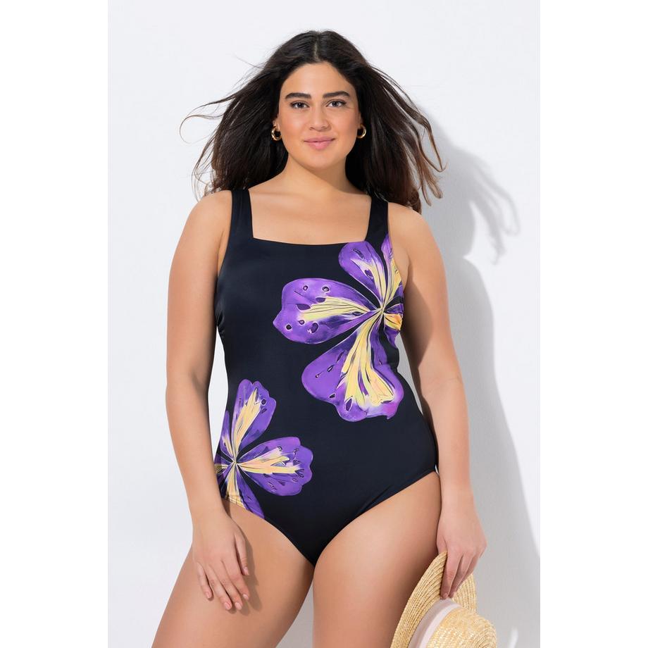 Ulla Popken Maillot de bain Fleurs Bonnets Souples Recyclé  