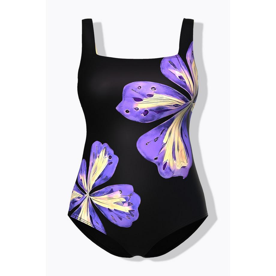 Ulla Popken Maillot de bain Fleurs Bonnets Souples Recyclé  