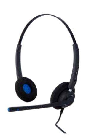 Alcatel-Lucent  Alcatel-Lucent AH 22 M Casque Avec fil Arceau Bureau/Centre d'appels USB Type-A Noir, Bleu 